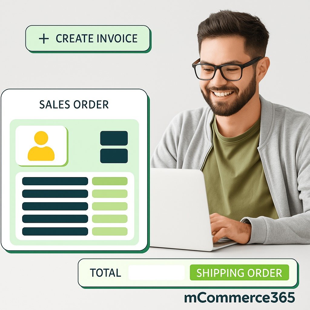 mCommerce365 dashboard and performance reporting screen